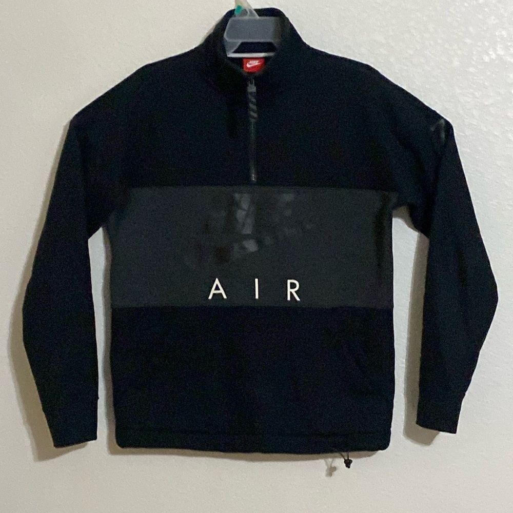 NIKE Men’s Black 1/4 Zip Nike Air Fleece Pullover Sweatshirt Size S